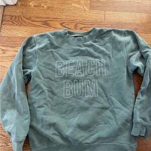 Beach Bum Green Sweater